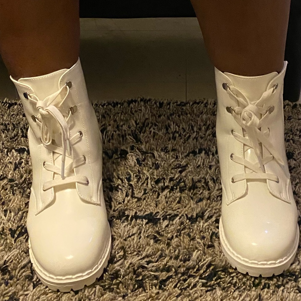 White booties